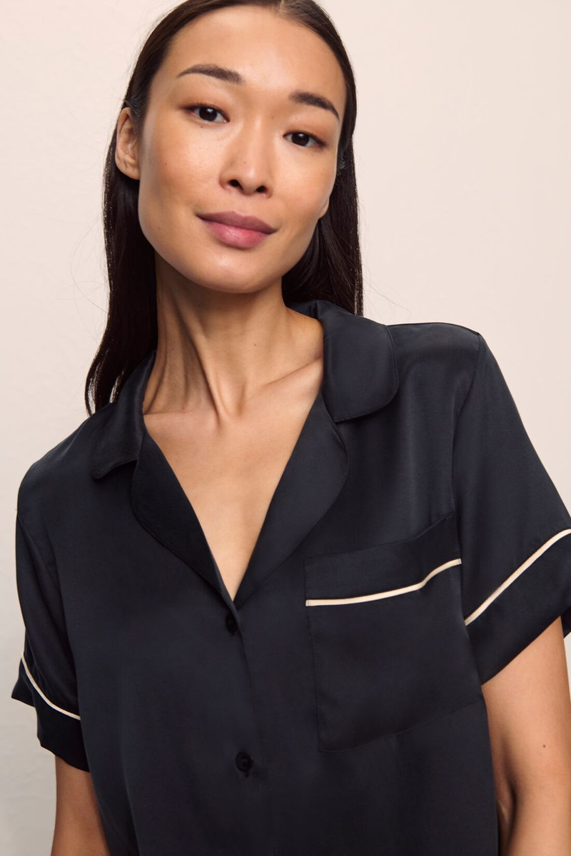 eberjey Inez Washable Silk Short PJ Set outlook