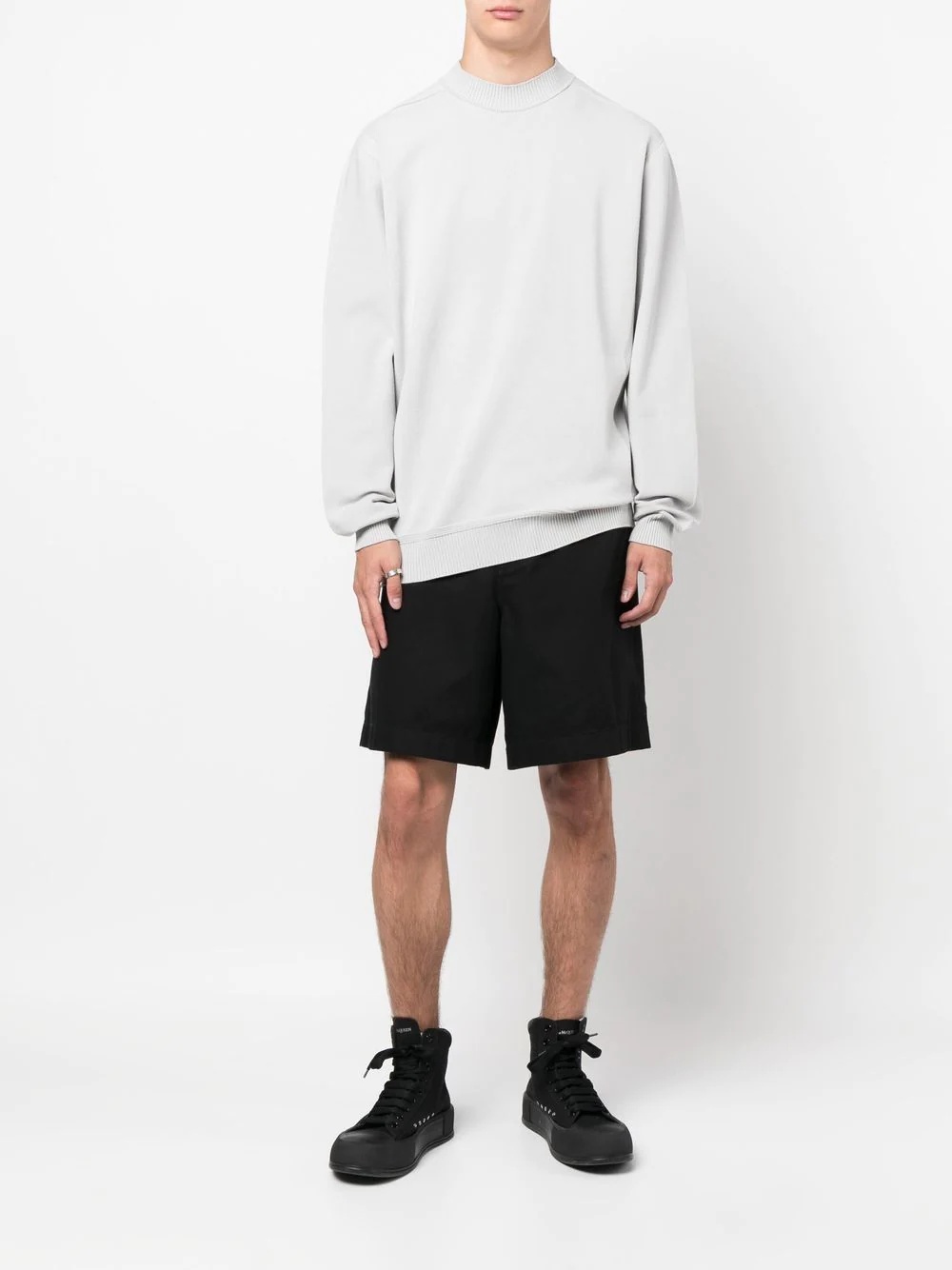 oversized crew-neck jumper - 2