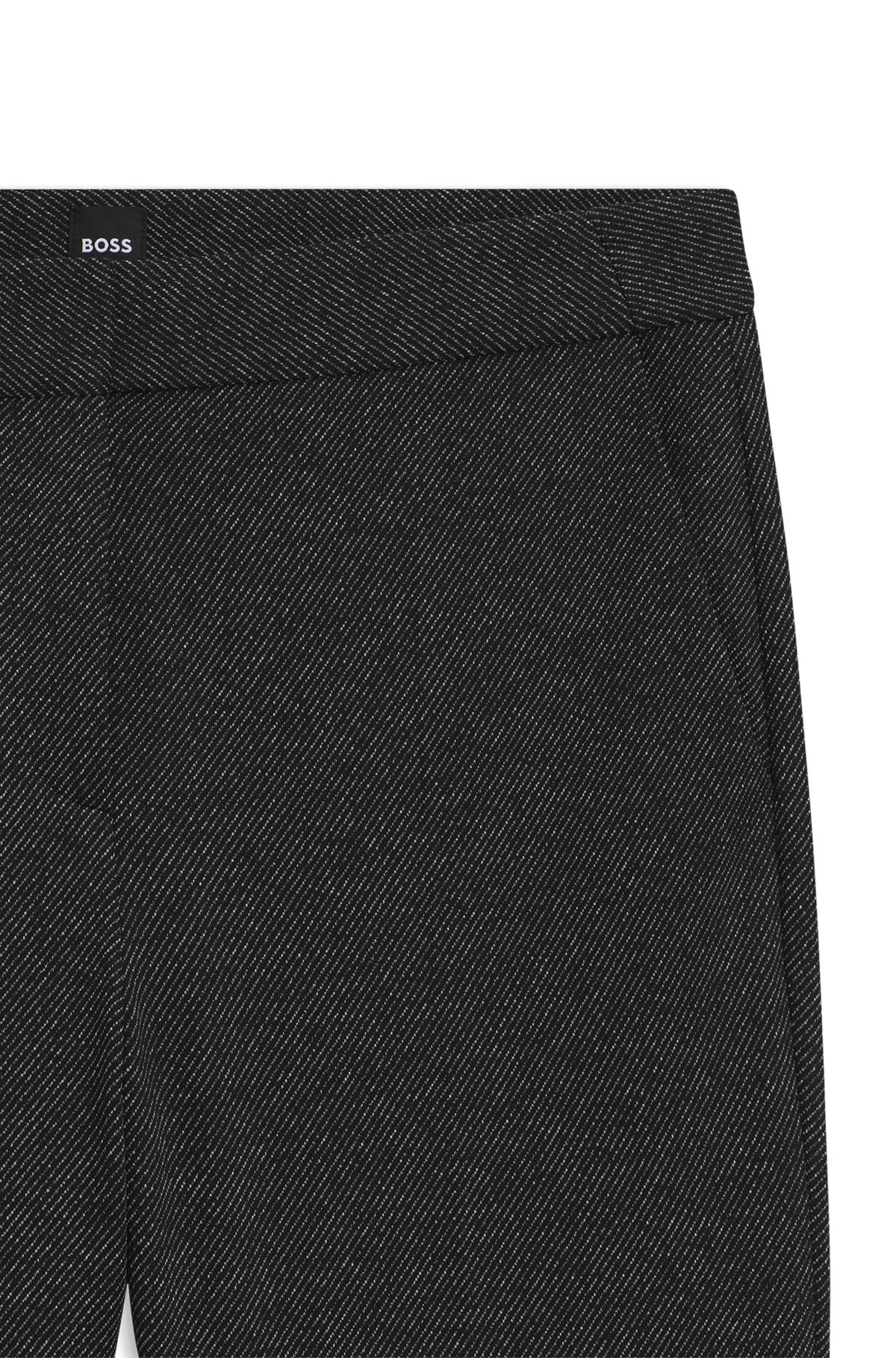 SLIM-FIT PANTS IN WOOL TWILL WITH STRETCH - 6