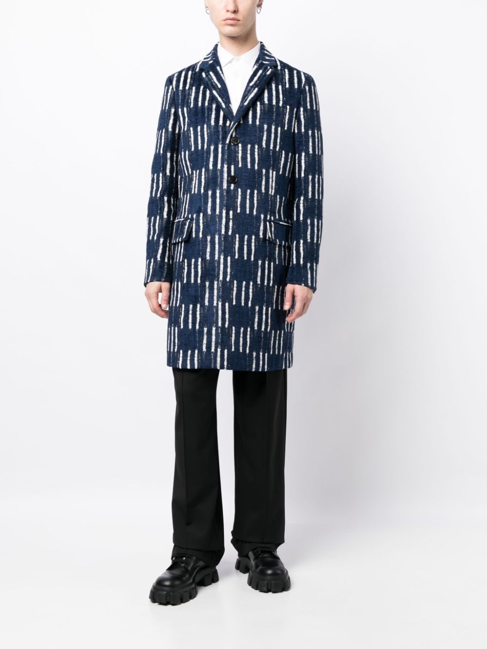 Shibori jacquard coat - 2