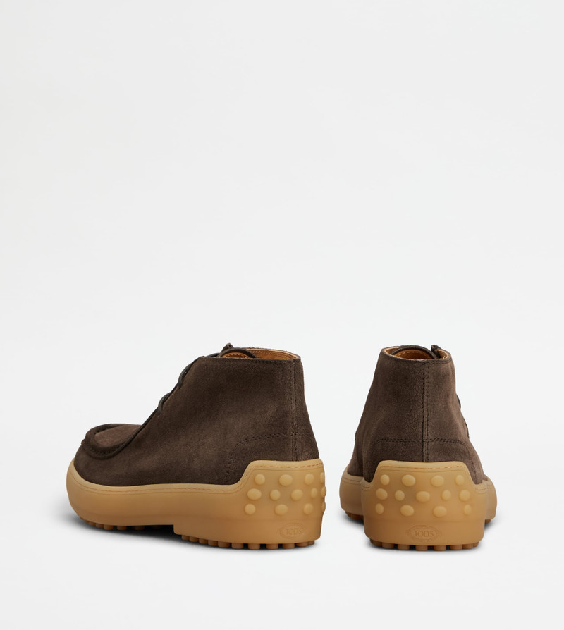 Tod's WINTER GOMMINO ANKLE BOOTS IN SUEDE - BROWN outlook
