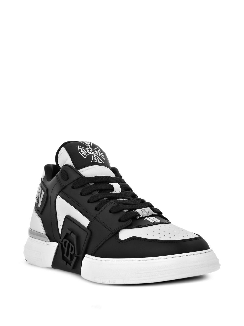 Phantom Kicks skull-plaque leather sneakers - 2