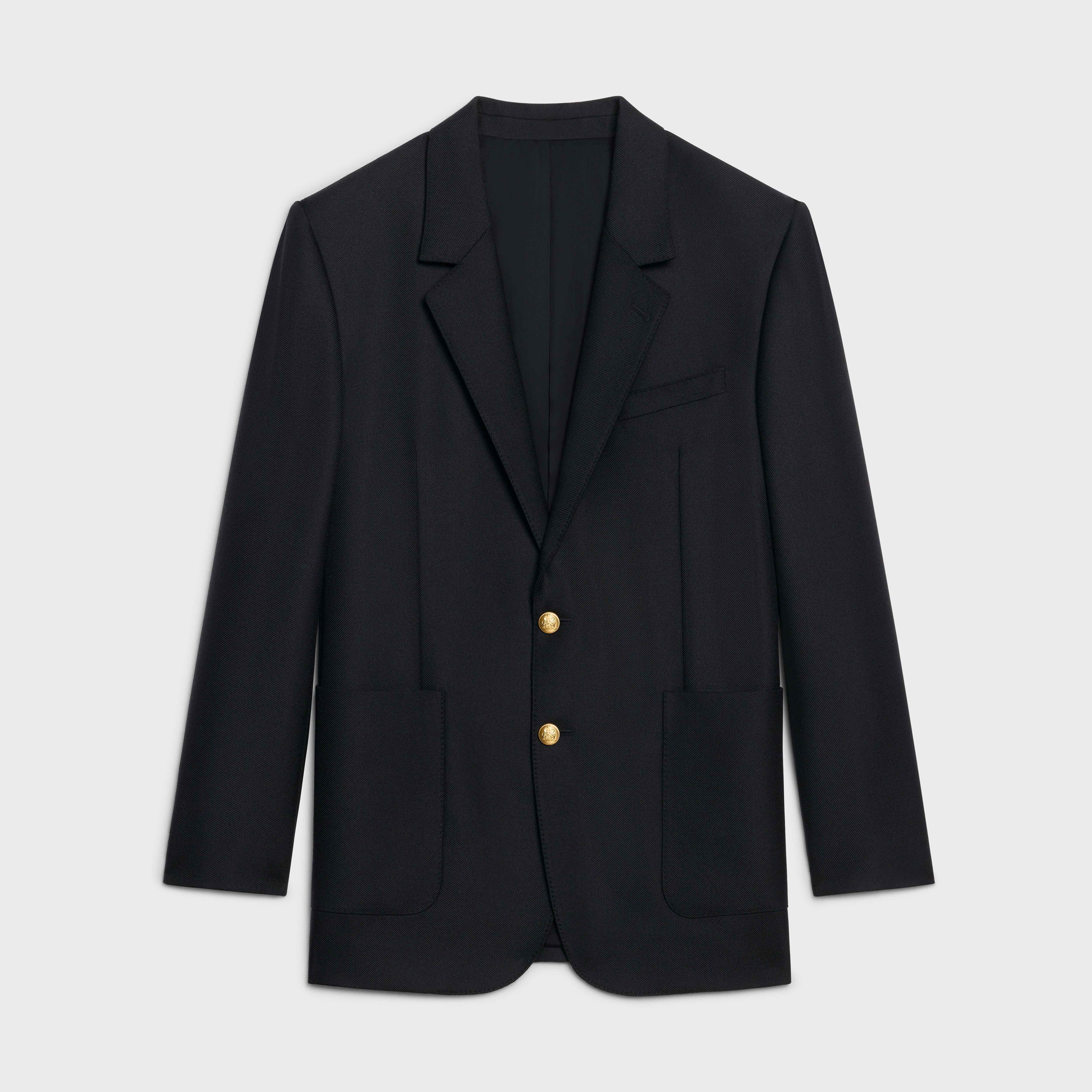 JUDE JACKET IN DRY WOOL GABARDINE - 1