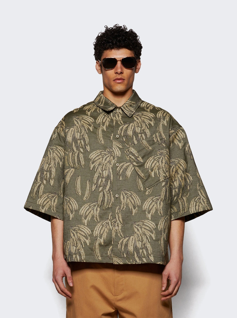 JACQUEMUS Aloe Shirt Khaki outlook