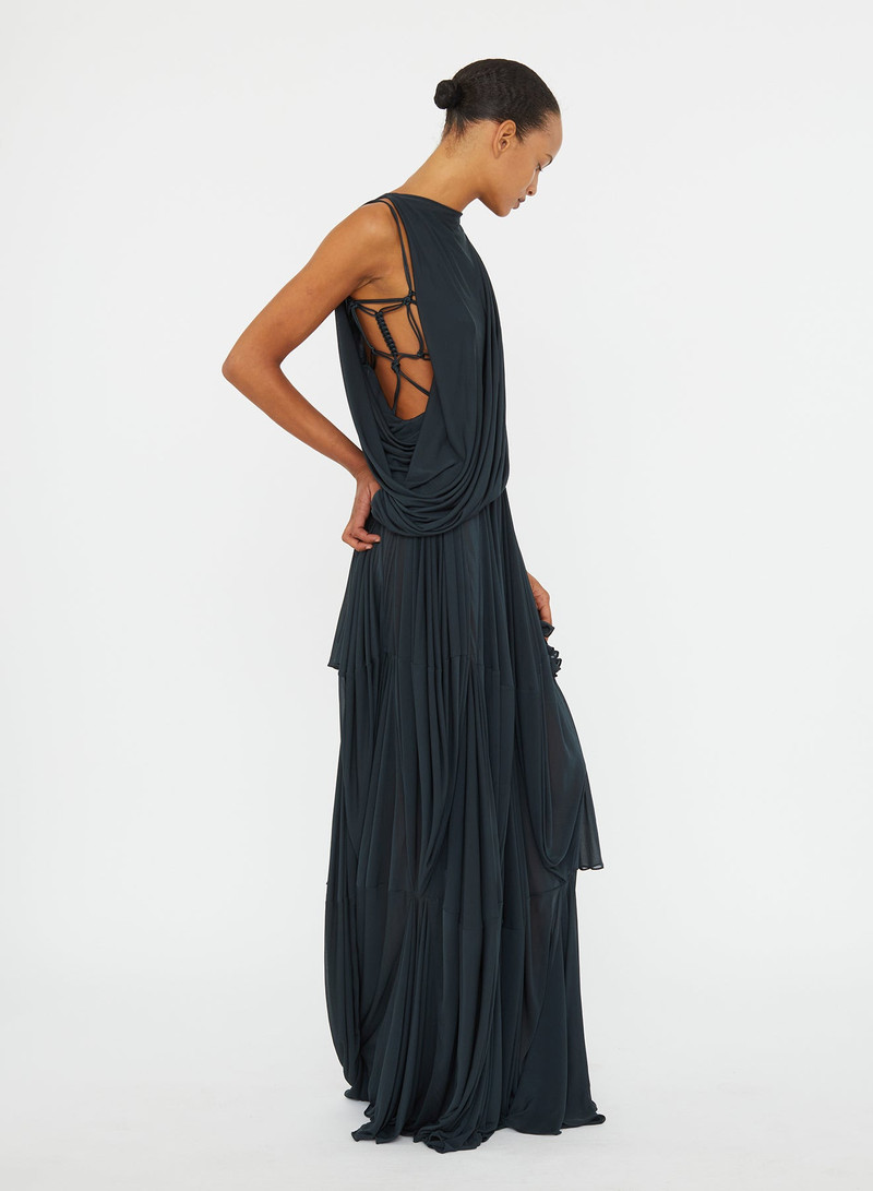 Macrame Silk Knot Dropped Armhole Top 3