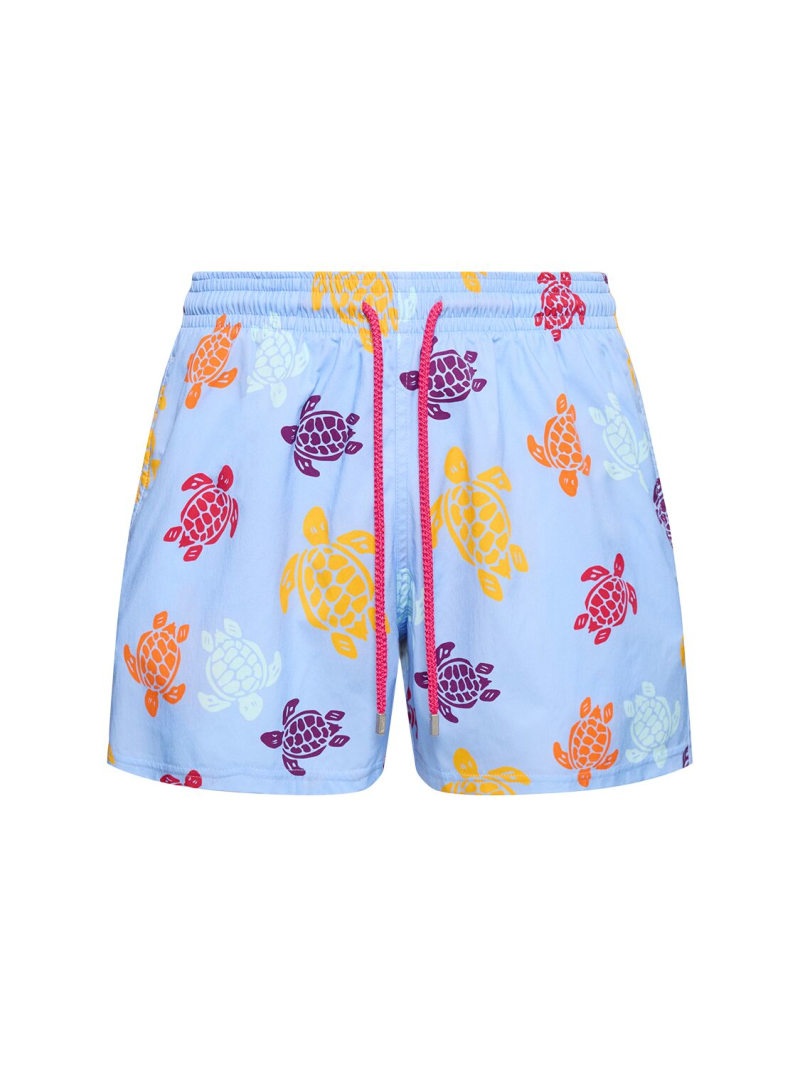 Moorise print stretch nylon swim shorts - 1