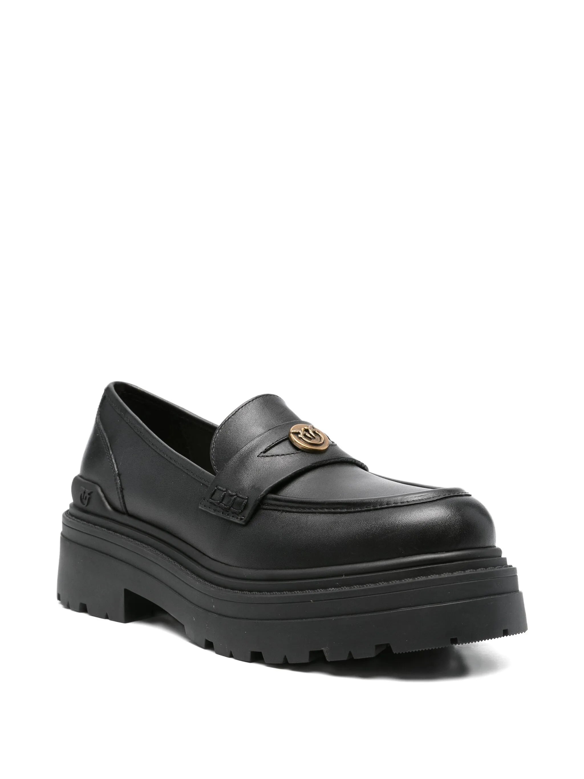 Pinko Logo-plaque Platform Loafers - 3