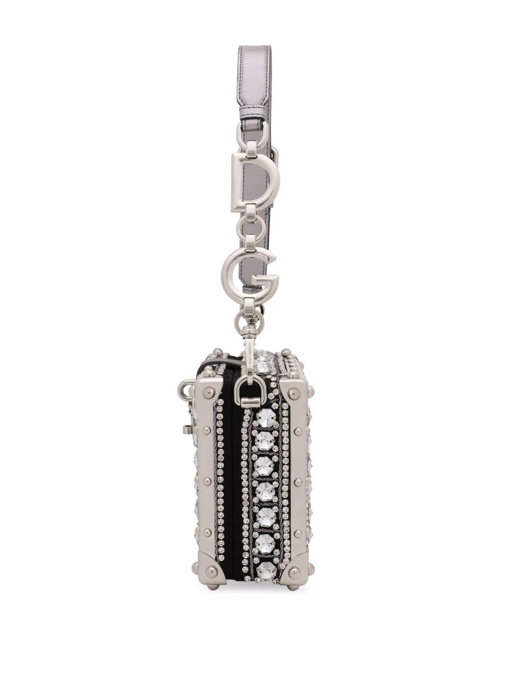 Dolce crystal-embellished box bag - 4