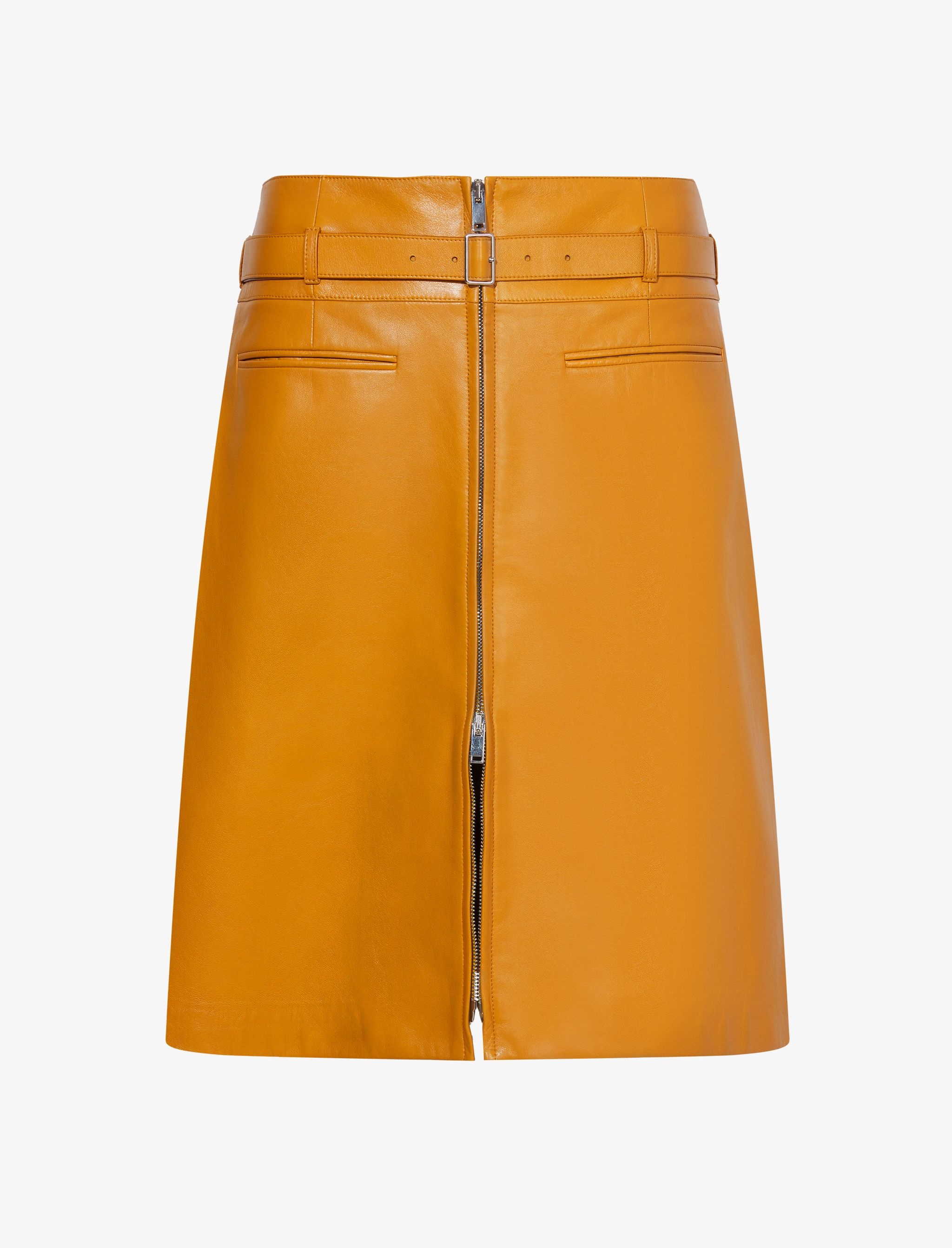 Glossy Leather Skirt - 1