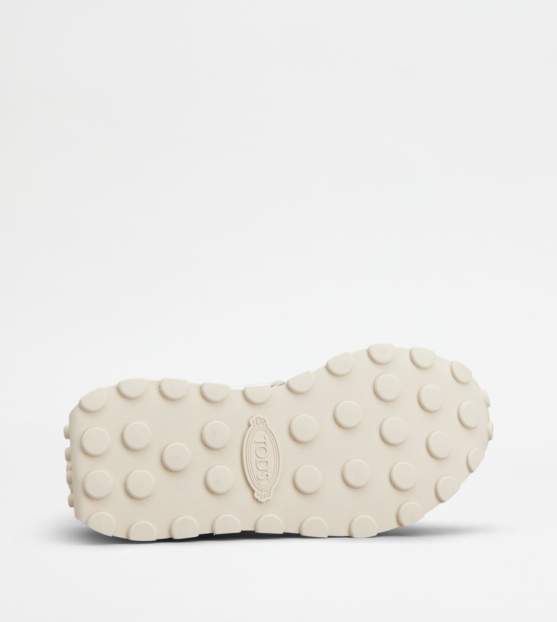 SNEAKERS IN SUEDE AND FABRIC - BEIGE 4