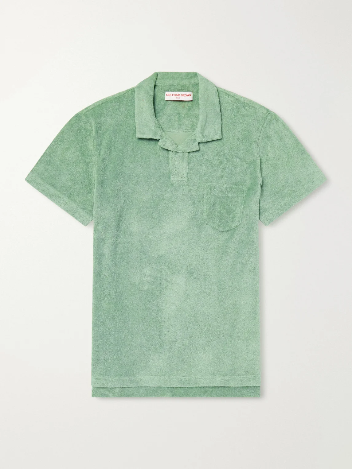 Terry Cotton-Terry Polo Shirt - 1