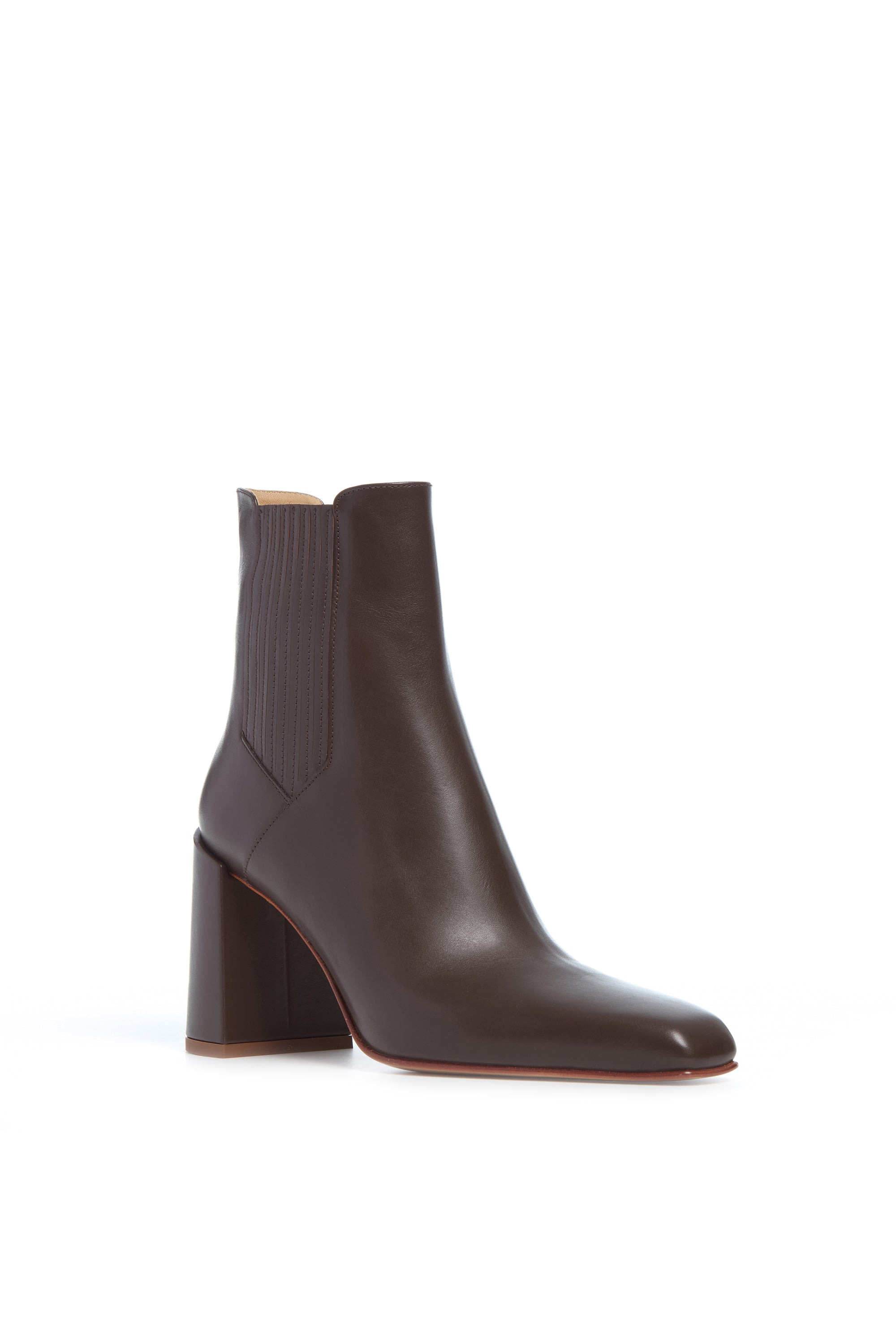 Luke High Heel Boot in Chocolate Leather - 2