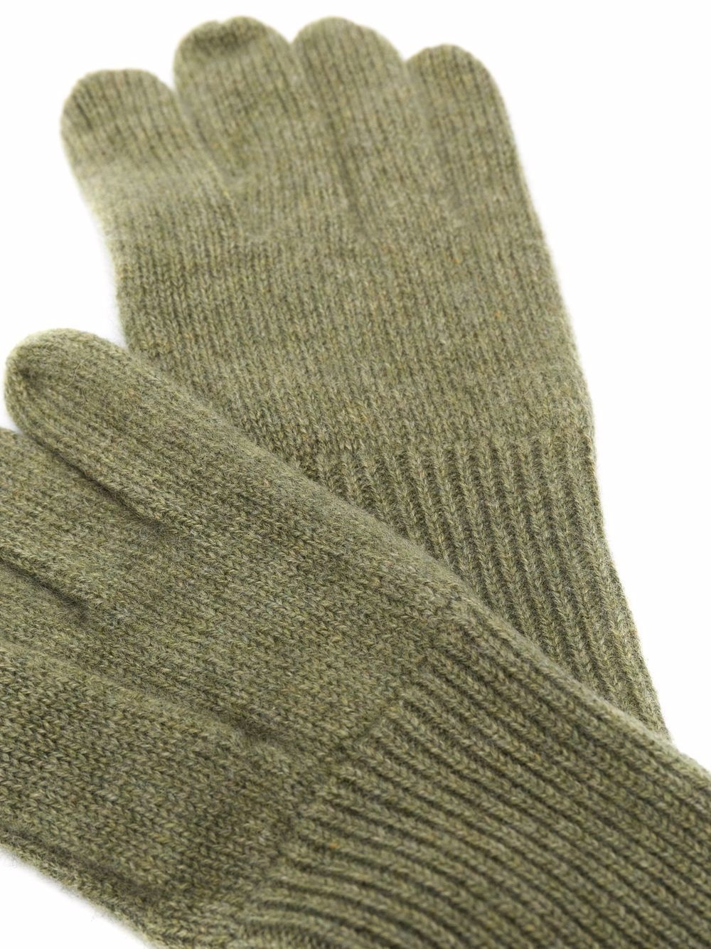 ribbed-knit cashmere gloves - 2