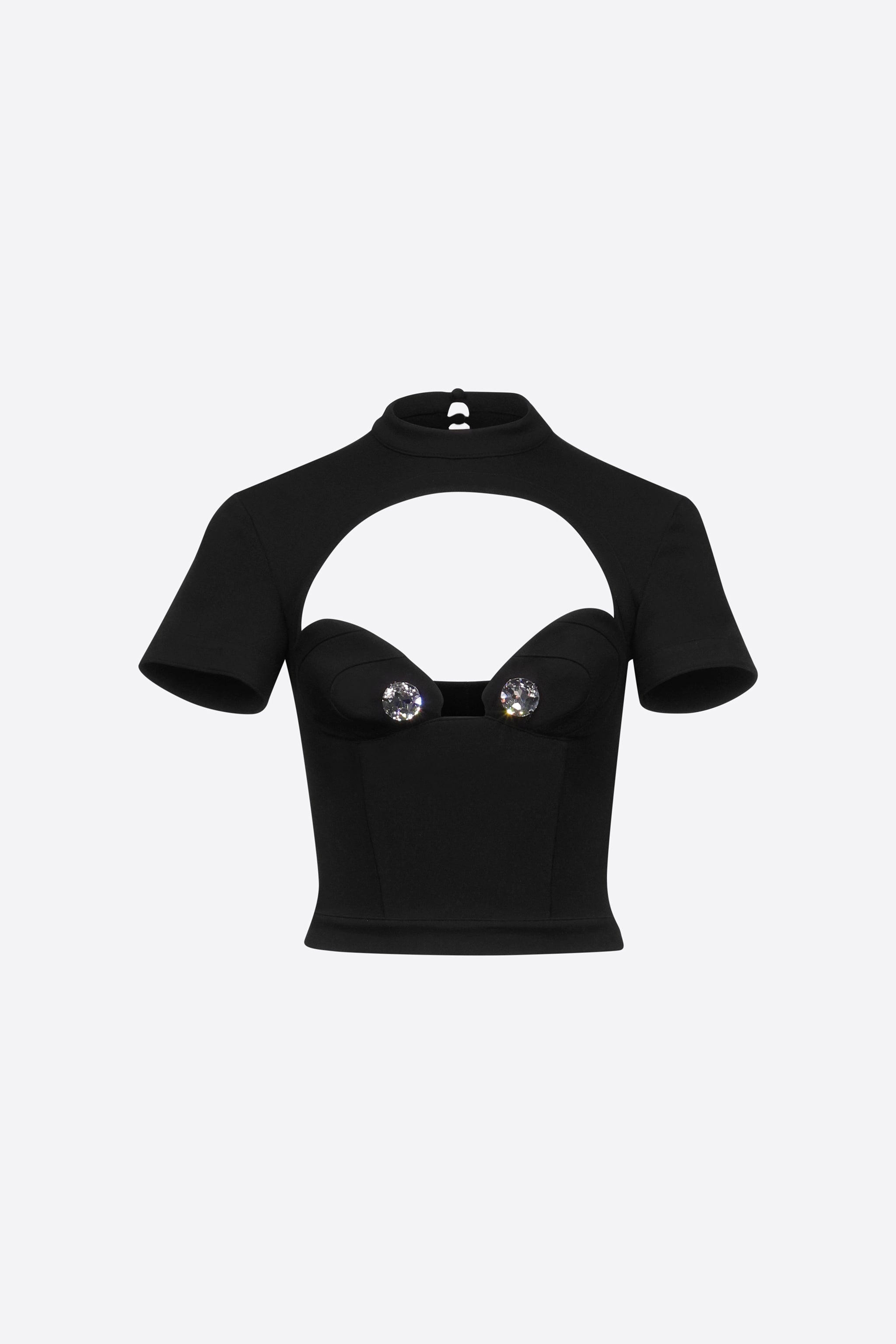 RAGLAN BUSTIER CUP T-SHIRT - 1