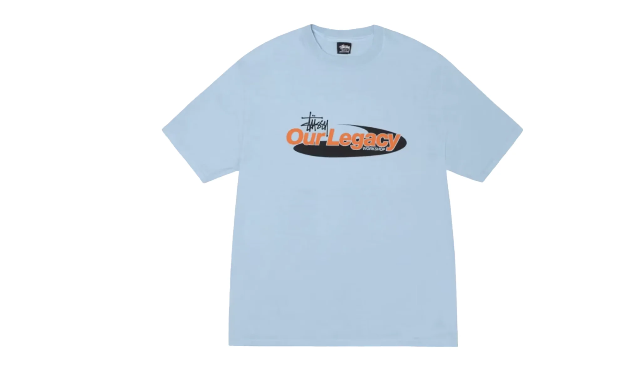 Work Shop Swirl Pigment Dyed Tee "Stussy x Our Legacy - Baby Blue" STUS47 - 1