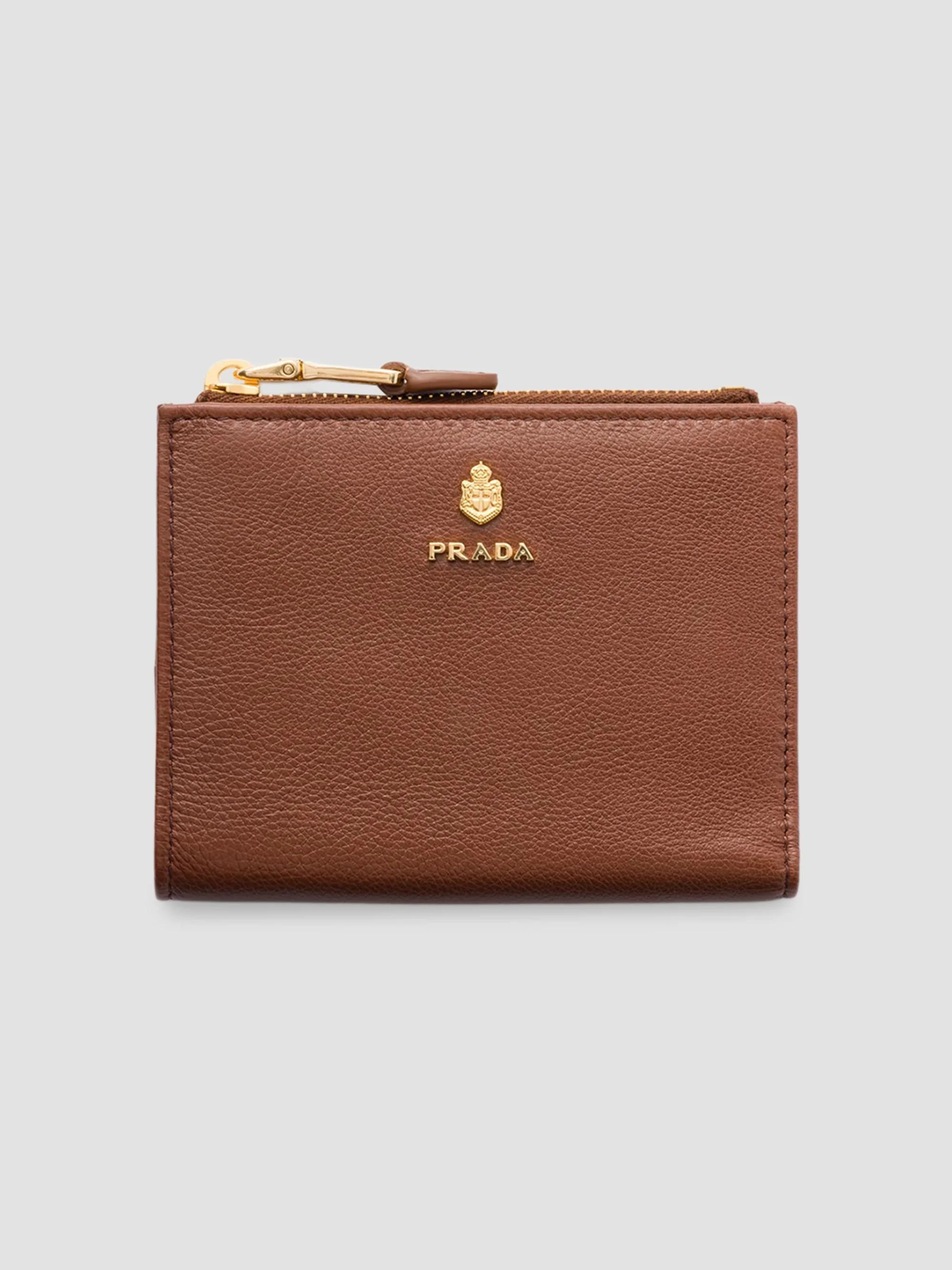 Women's Small Leather Wallet - Brown - 1