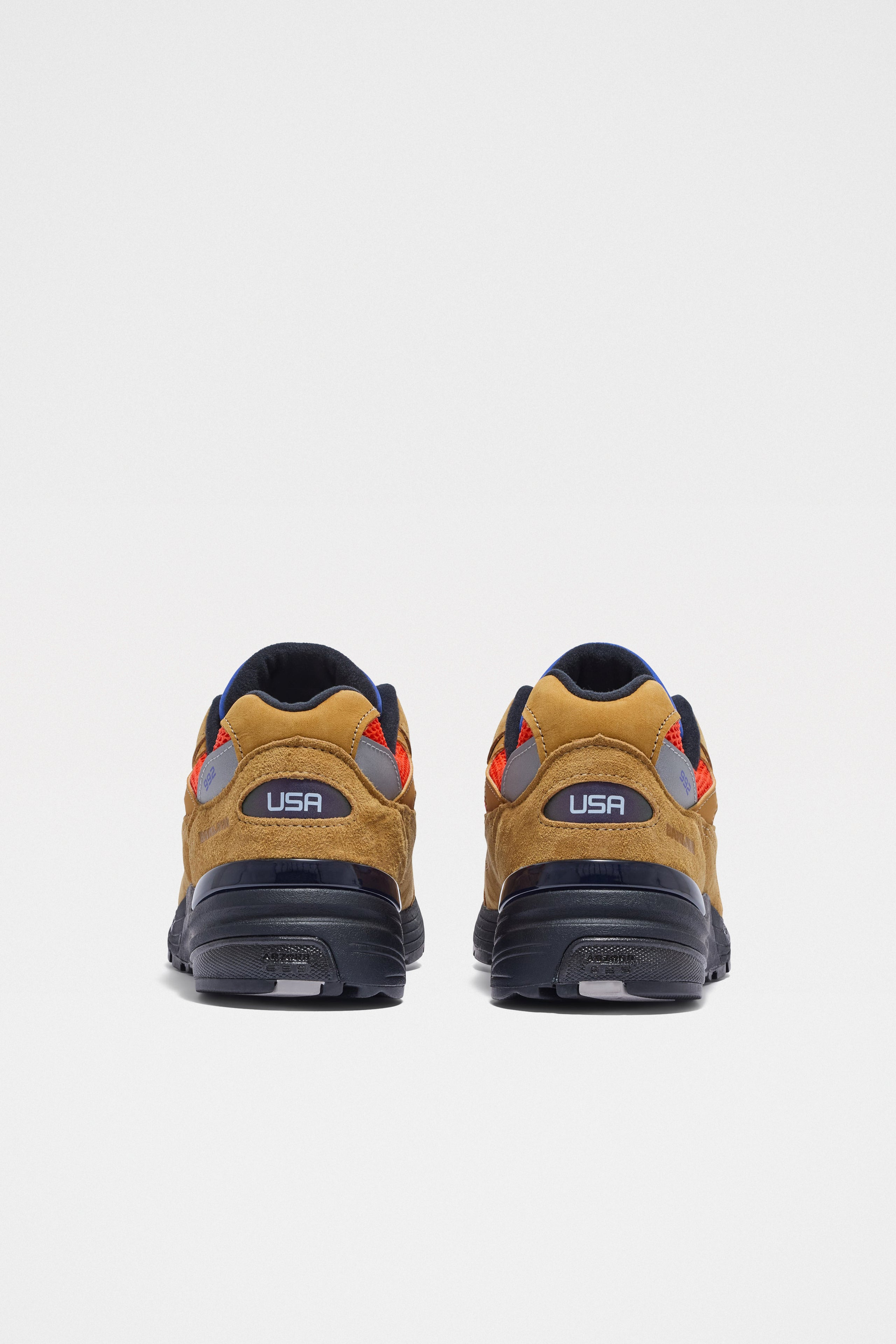 NEW BALANCE X ACTION BRONSON 992 GOLDEN BROWN / FLAME - 5