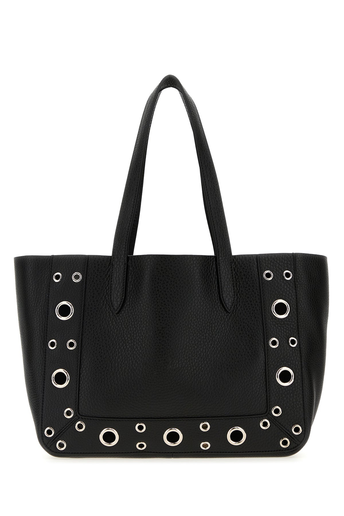Black leather small Nellcôte shopping bag - 3