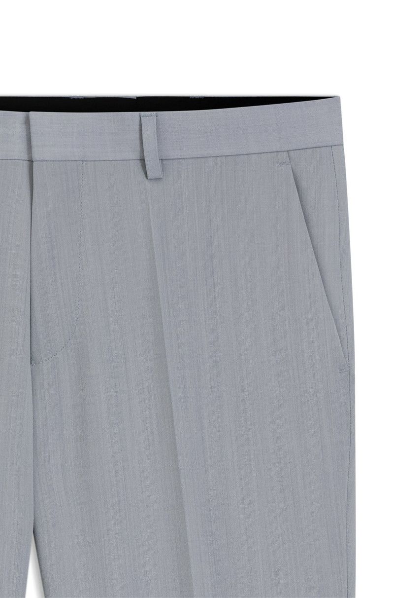 HUGO EXTRA-SLIM-FIT TROUSERS IN WOOL-BLEND POPLIN outlook
