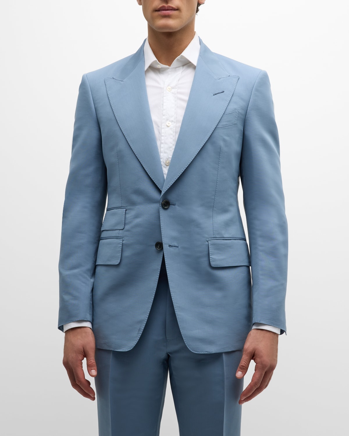 Men's Shelton Piece-Dyed Poplin Suit - 1