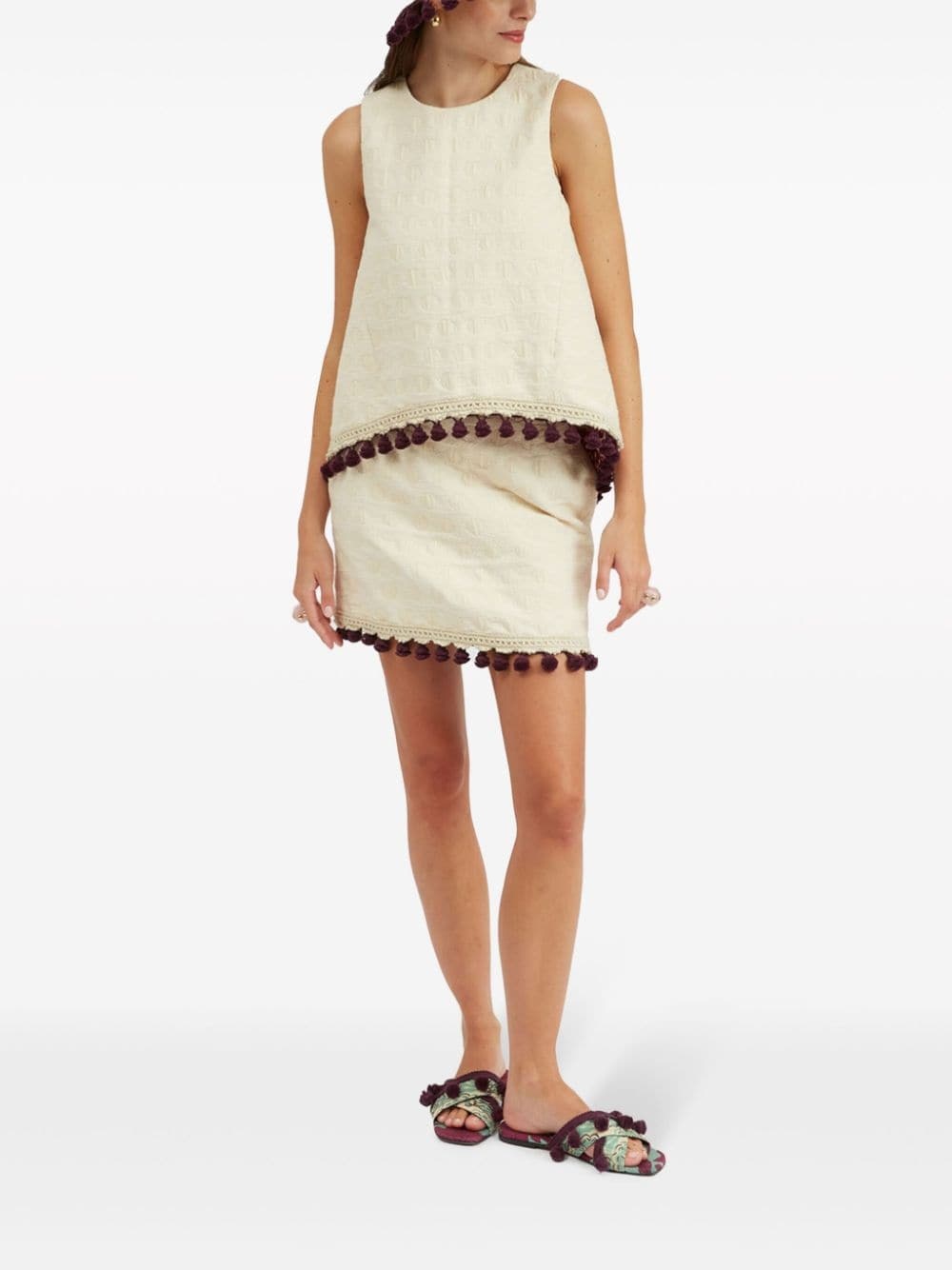 Baia jacquard mini skirt - 2