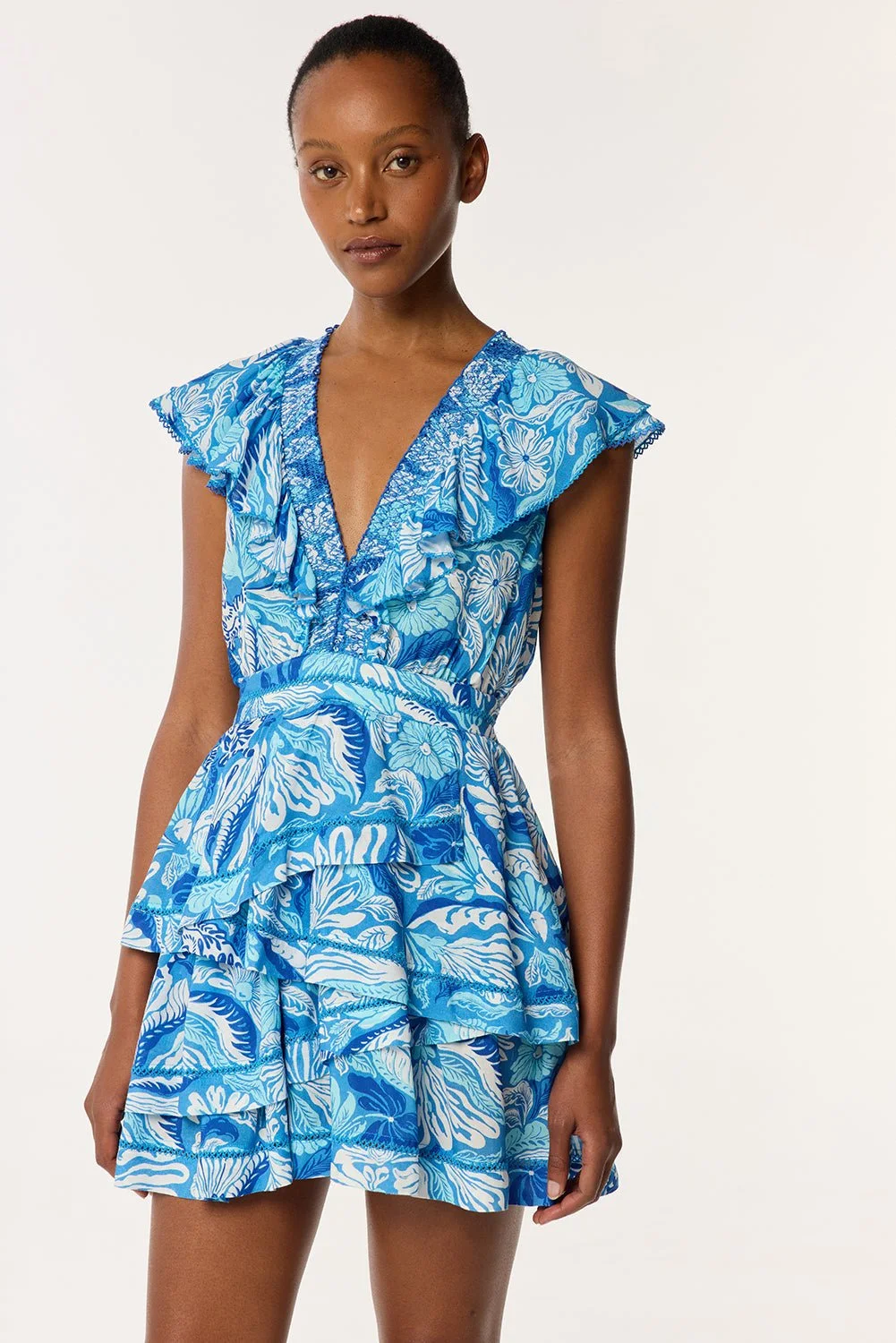 Mini Dress Carol - Blue Tiger Lily - 1