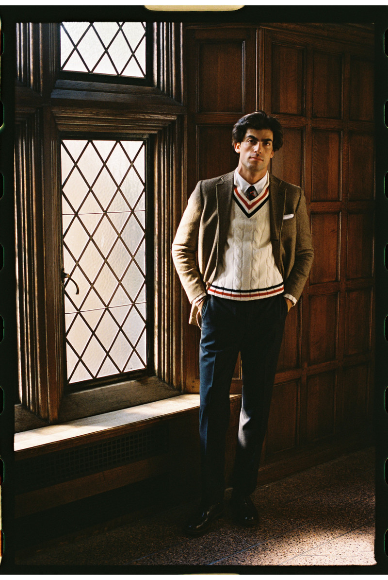 J. PRESS MADE-IN-USA BROWN & TAN HERRINGBONE LAMBSWOOL SPORT COAT outlook