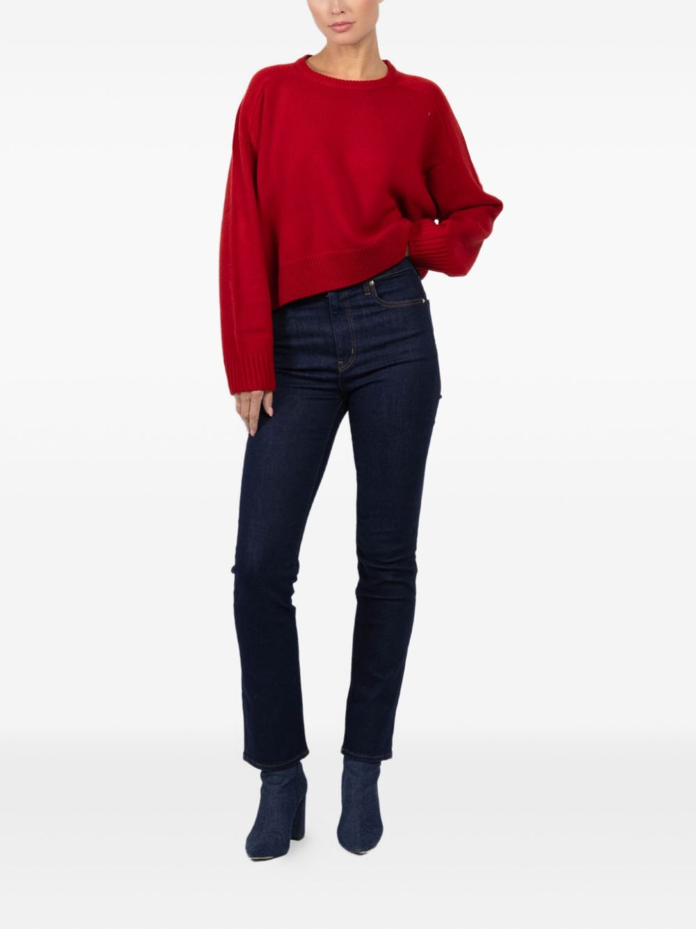 five-pocket design jeans - 2