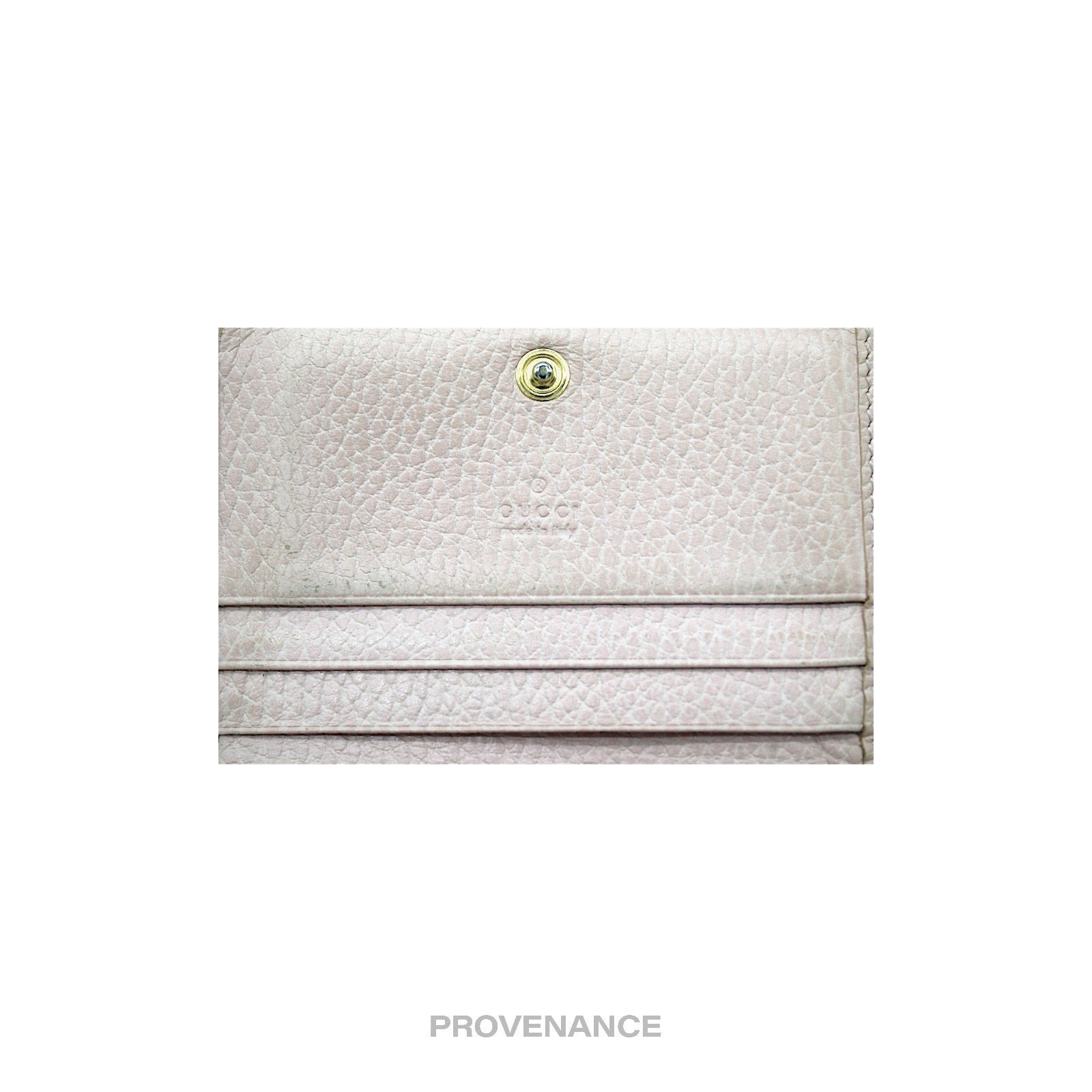 Gucci GG Marmont Card Holder Wallet - Pink Leather - 9