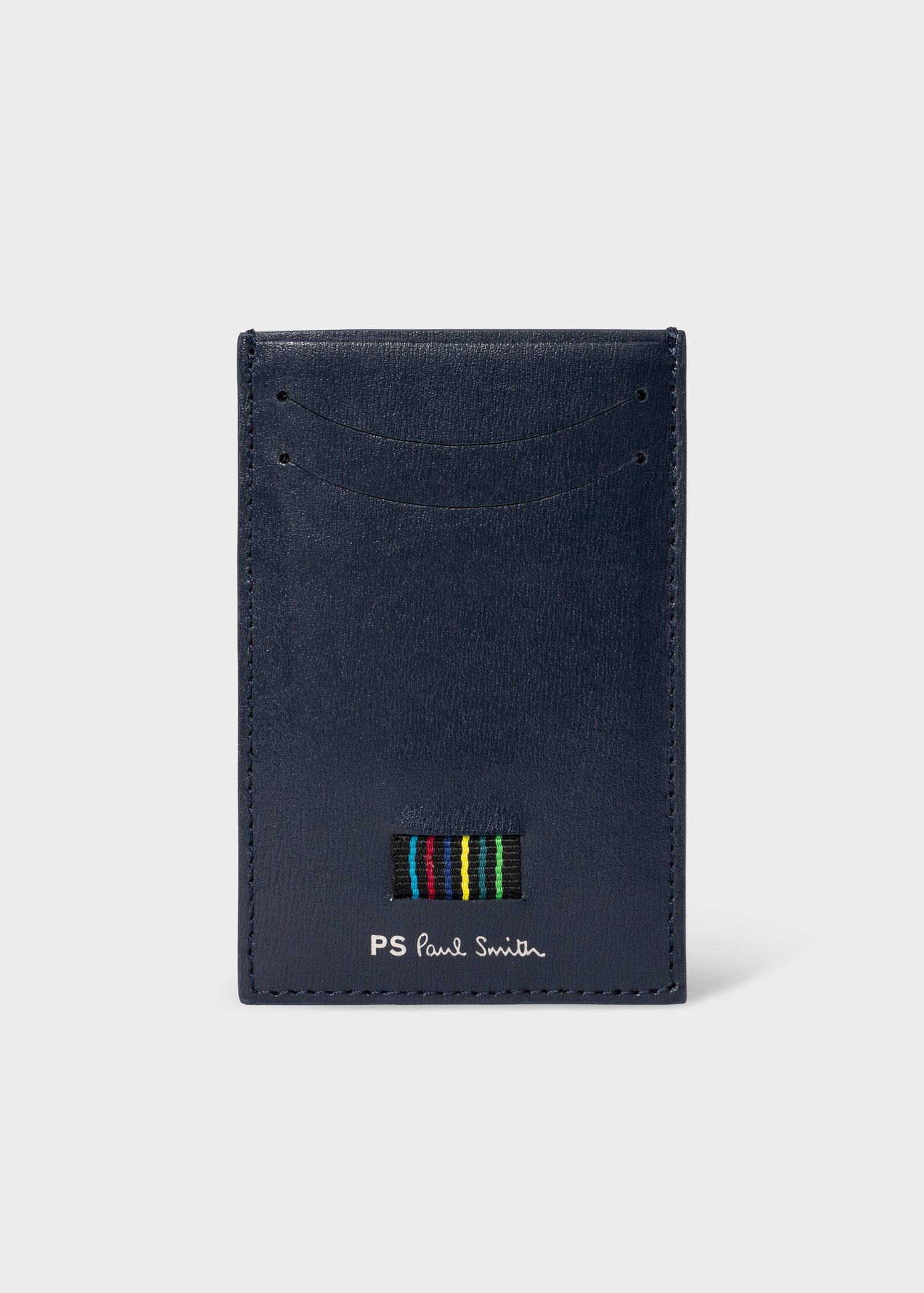 Navy 'Sports Stripe' Card Holder - 1