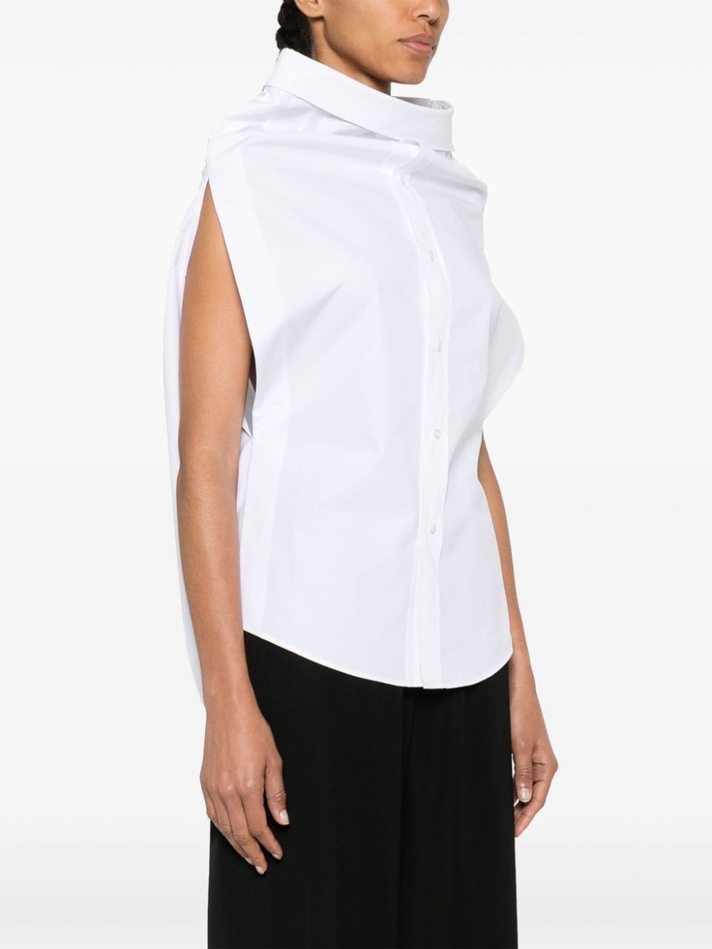 poplin skirt shirt - 3