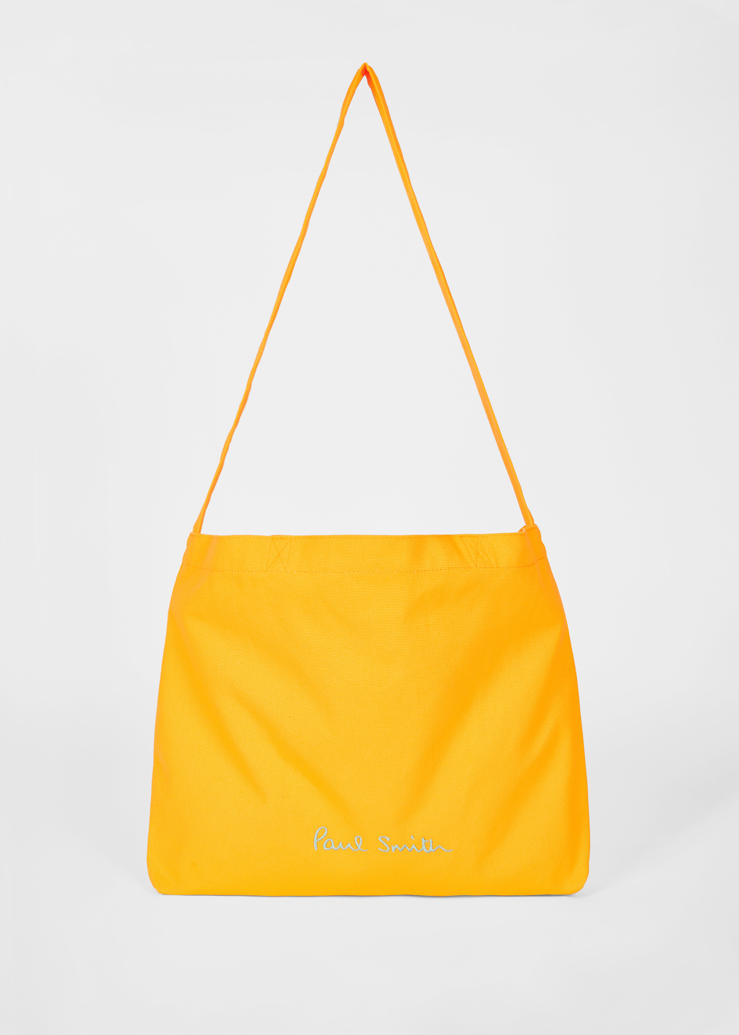 Yellow Cotton-Canvas Quote Tote Bag - 3