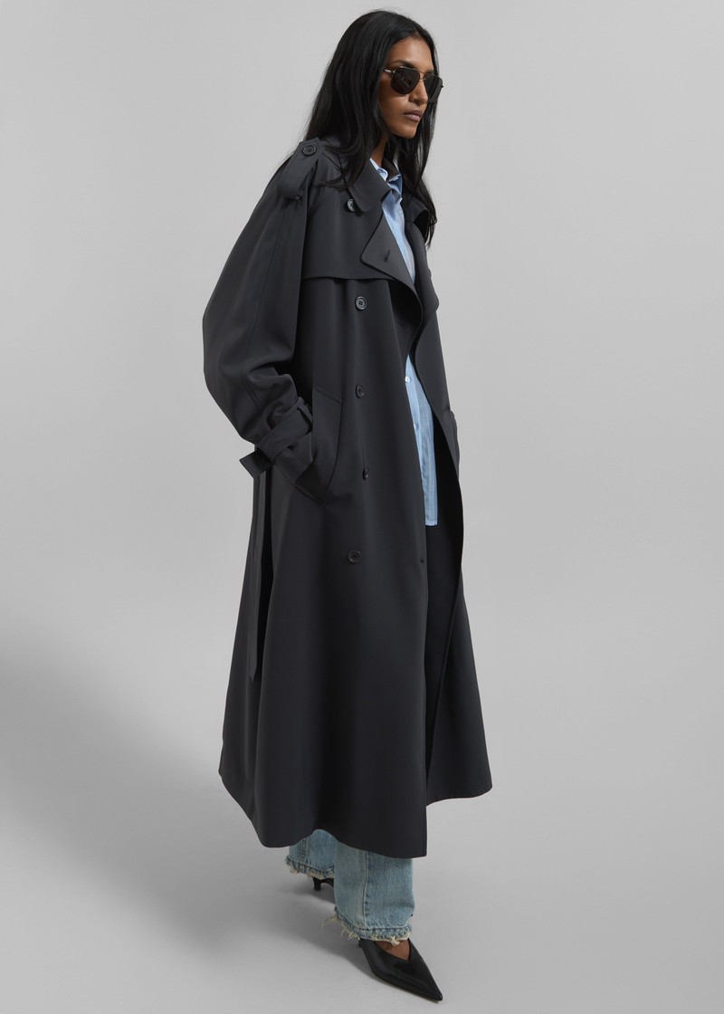 Veyron Trench Coat - Storm Grey 3