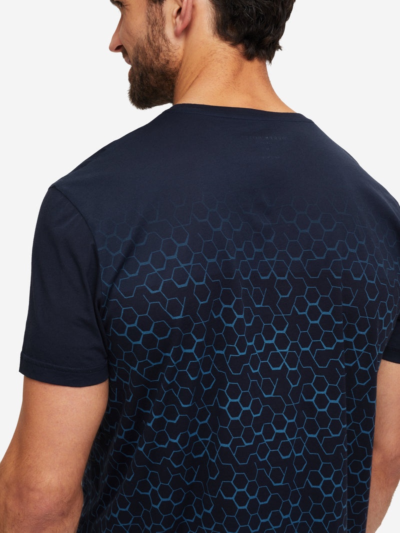 Men's T-Shirt Robin 9 Pima Cotton Navy - 7