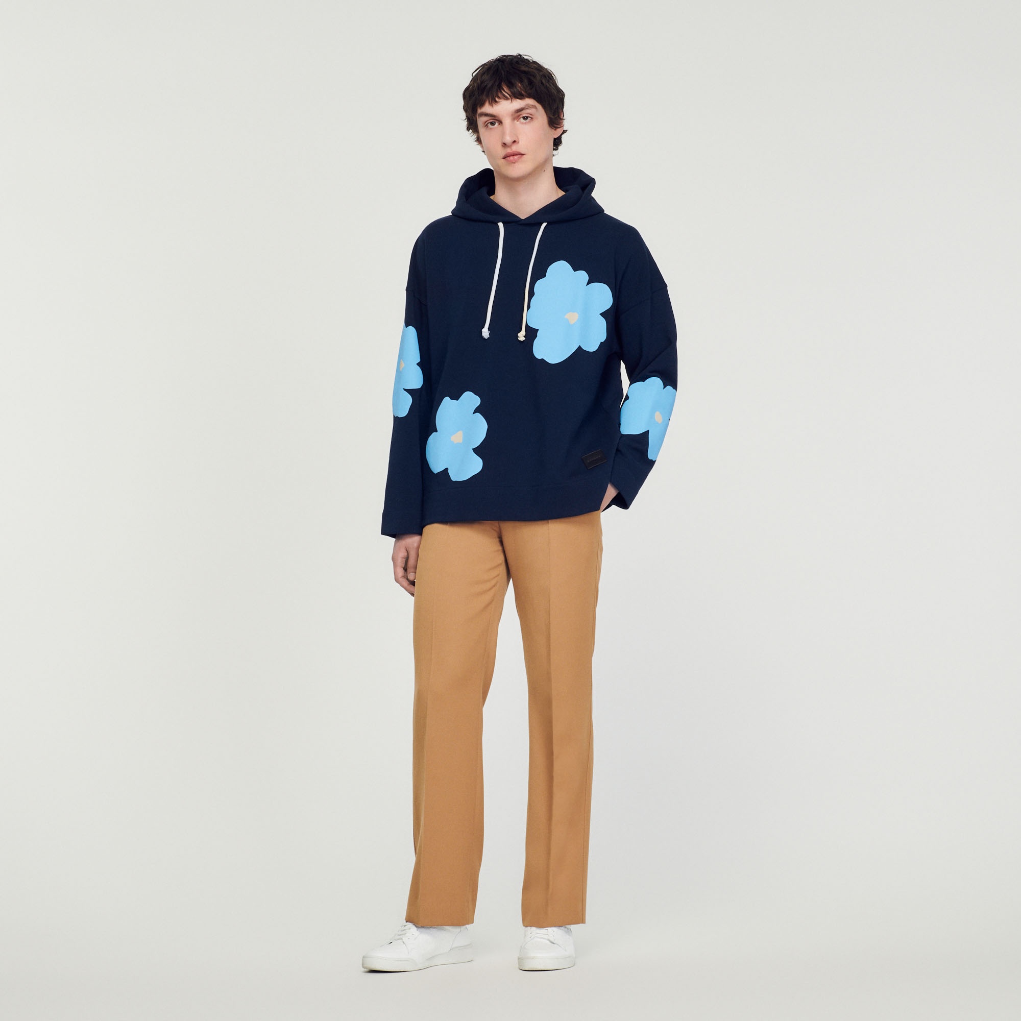 Floral pattern hoodie - 2