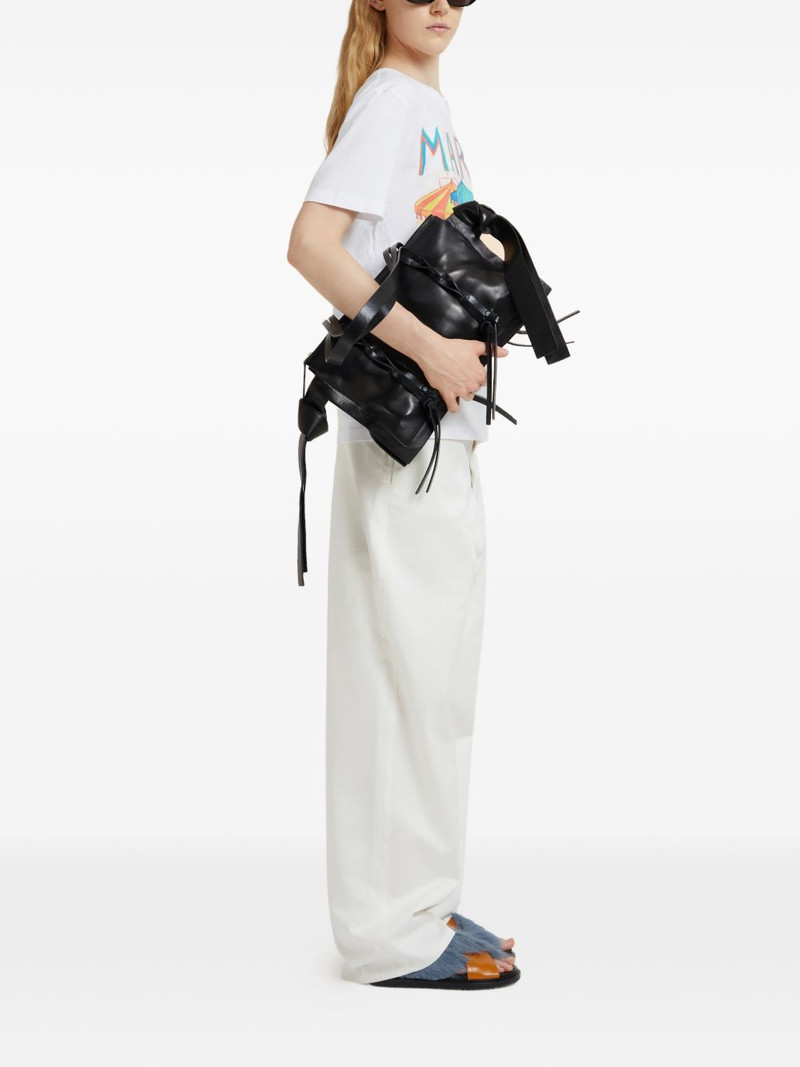 Marni postcard-print short-sleeve T-shirt outlook