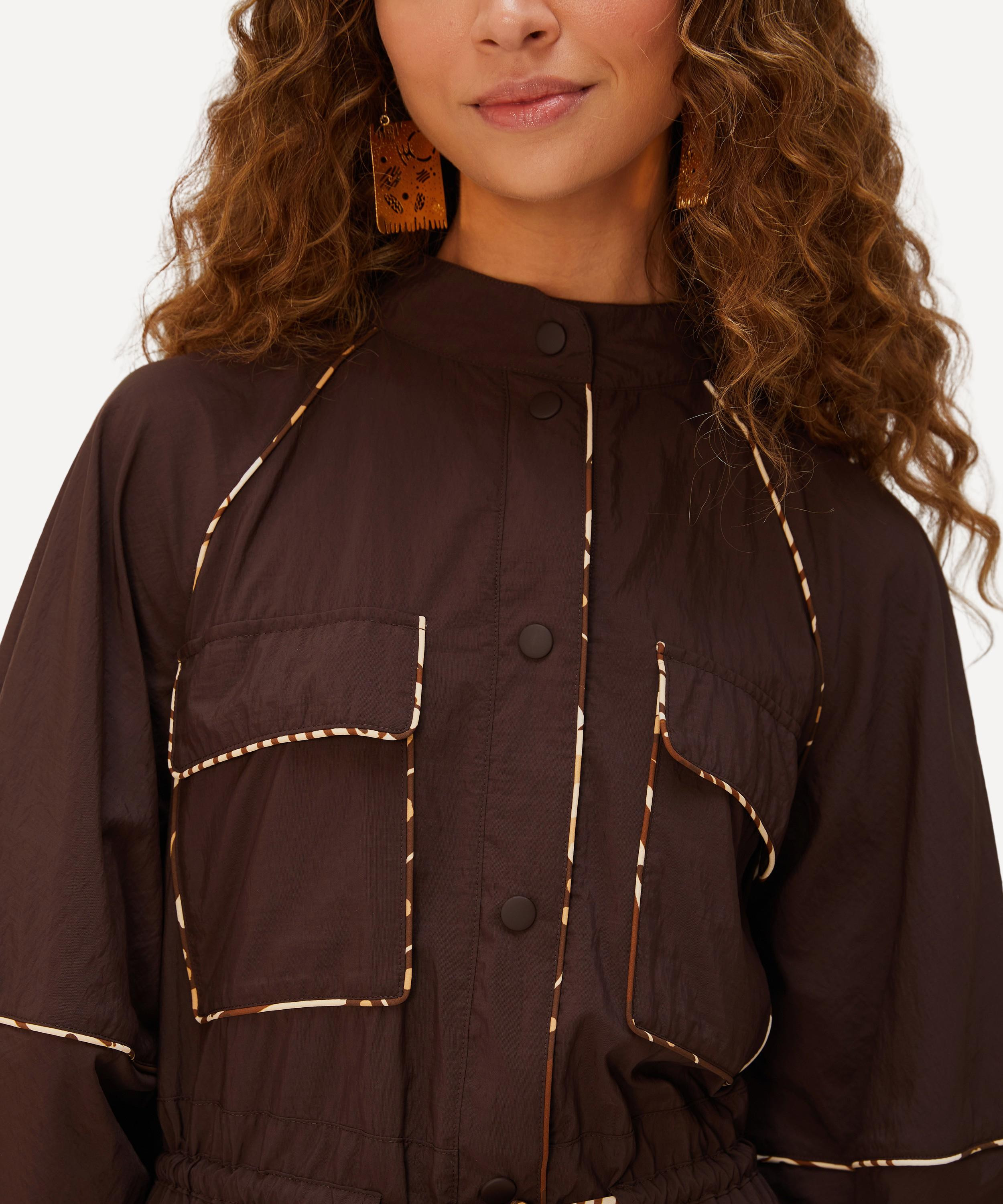 Brown Chemise Midi Dress - 3