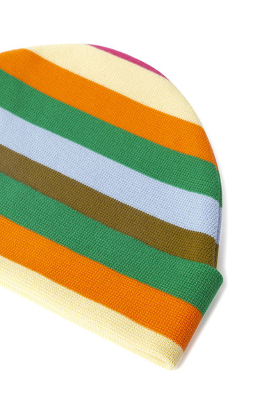 SUNNEI KNIT HAT / multicolor stripes outlook