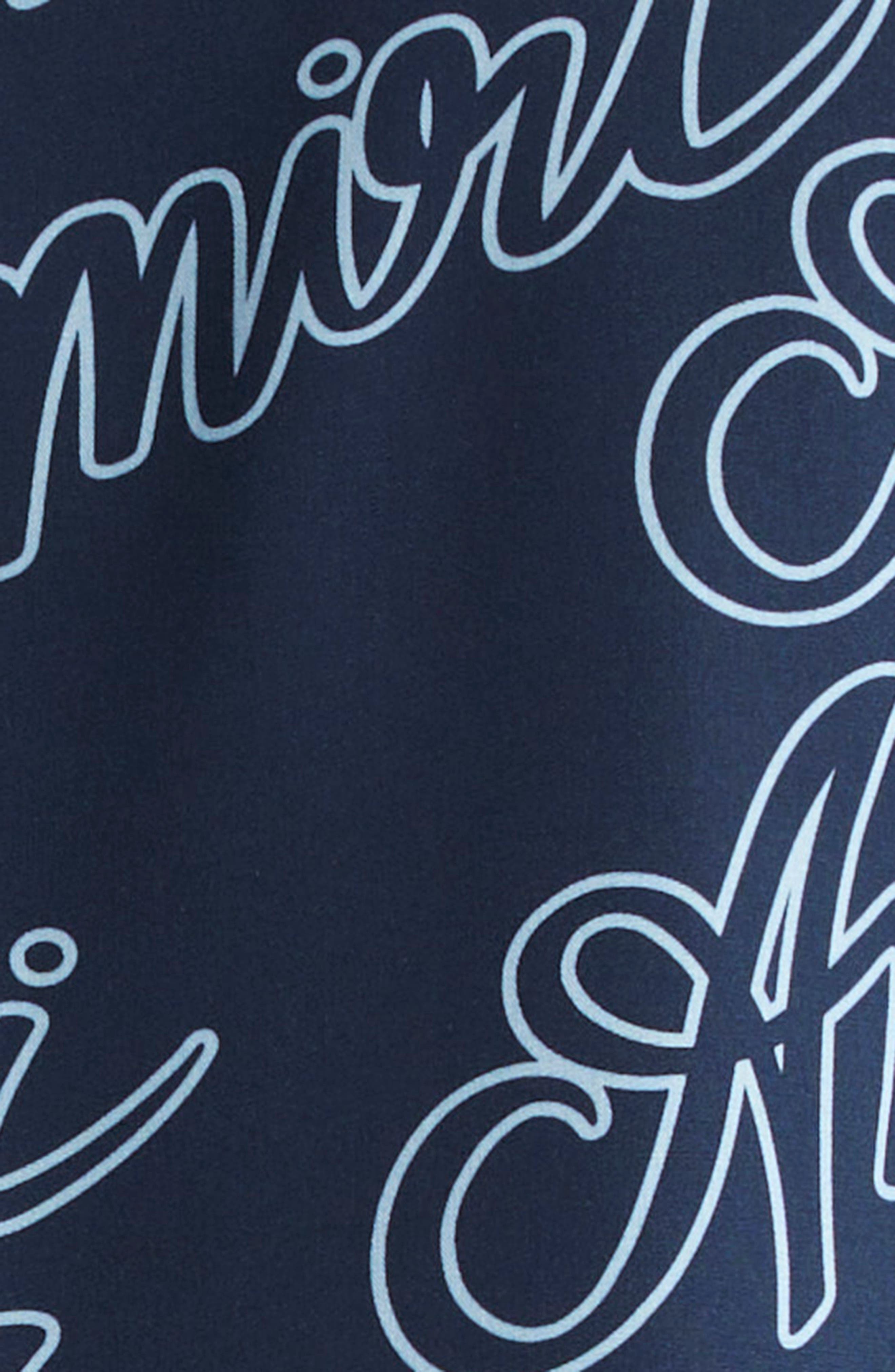AMIRI Script Bowling Shirt in Midnight Blue at Nordstrom - 7