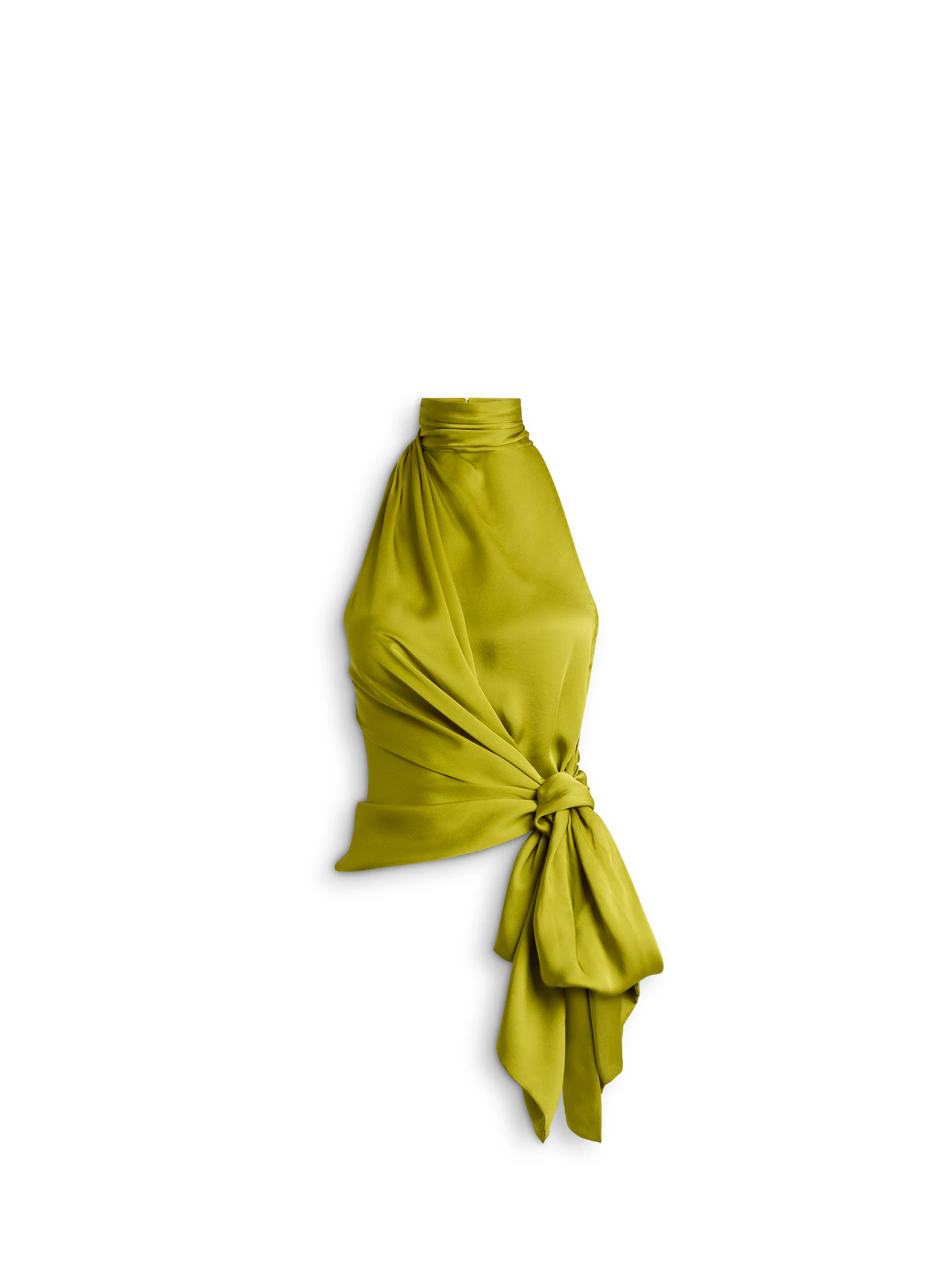 Open-back silk chiffon top - 1