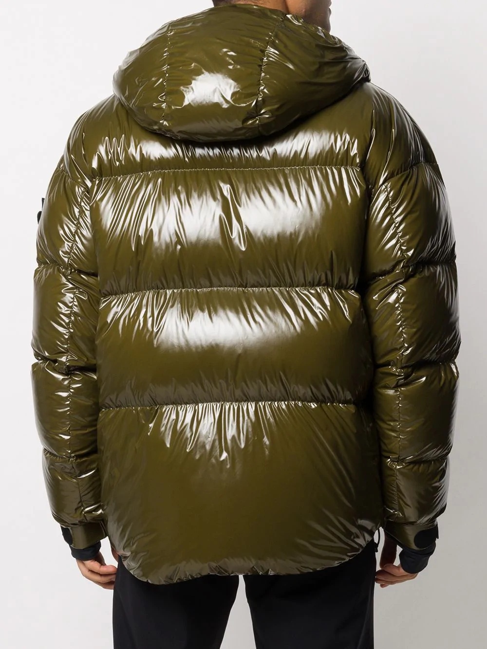 high-shine padded coat - 4