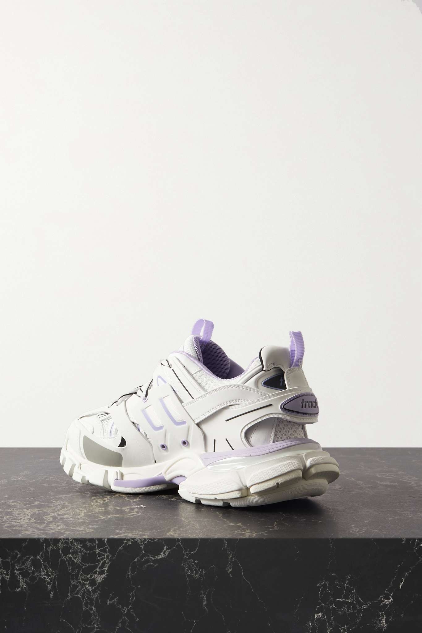 Track logo-detailed recycled mesh and rubber sneakers - 3
