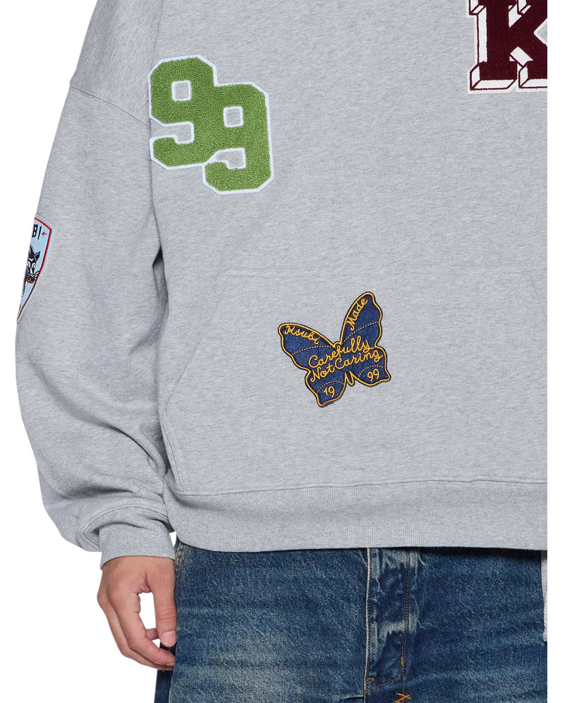 PATCHED EKCESS HOODIE GREY MARLE 3