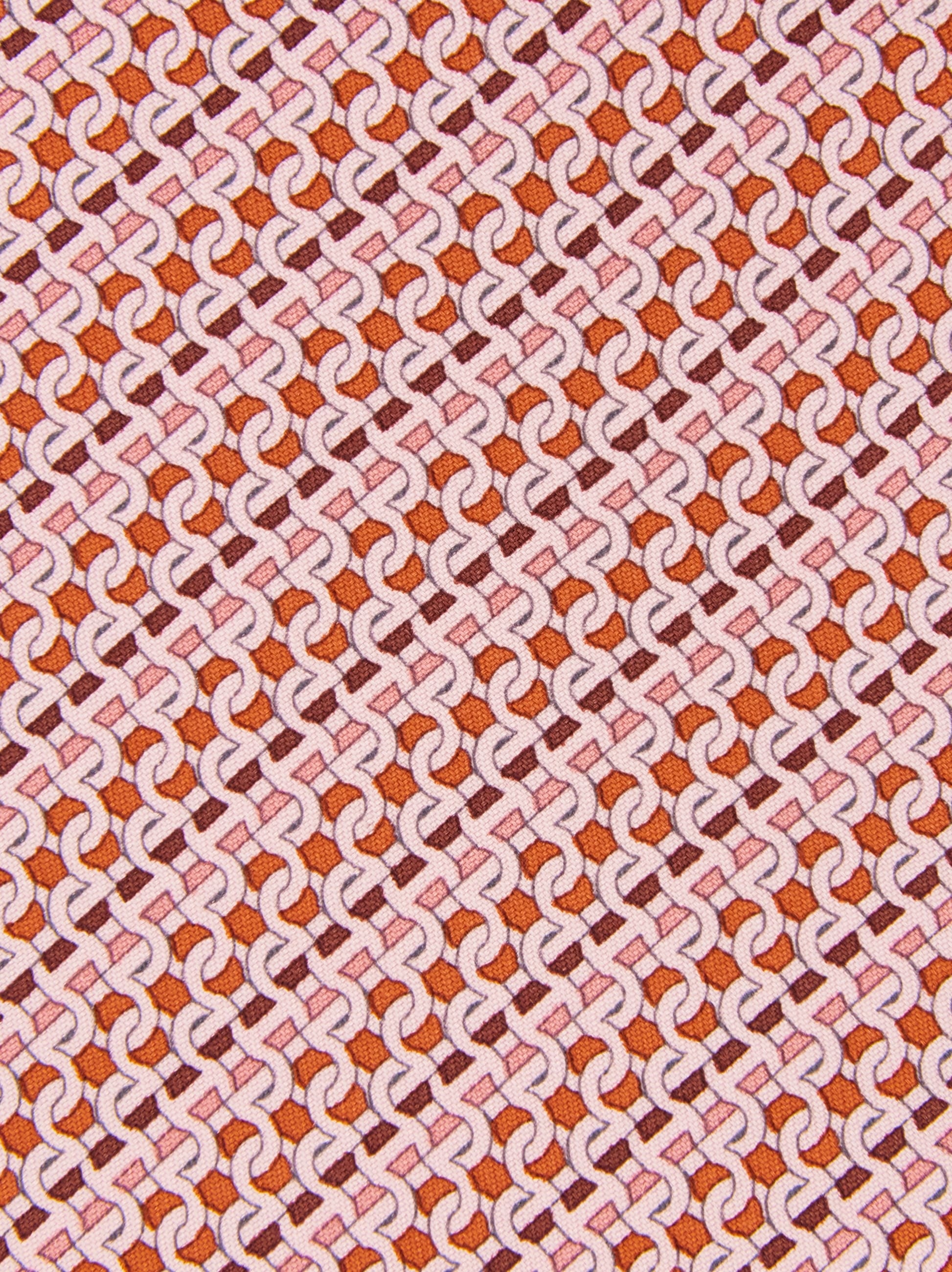 Printed silk tie with interlocking Gancini and regimental stripes - 2