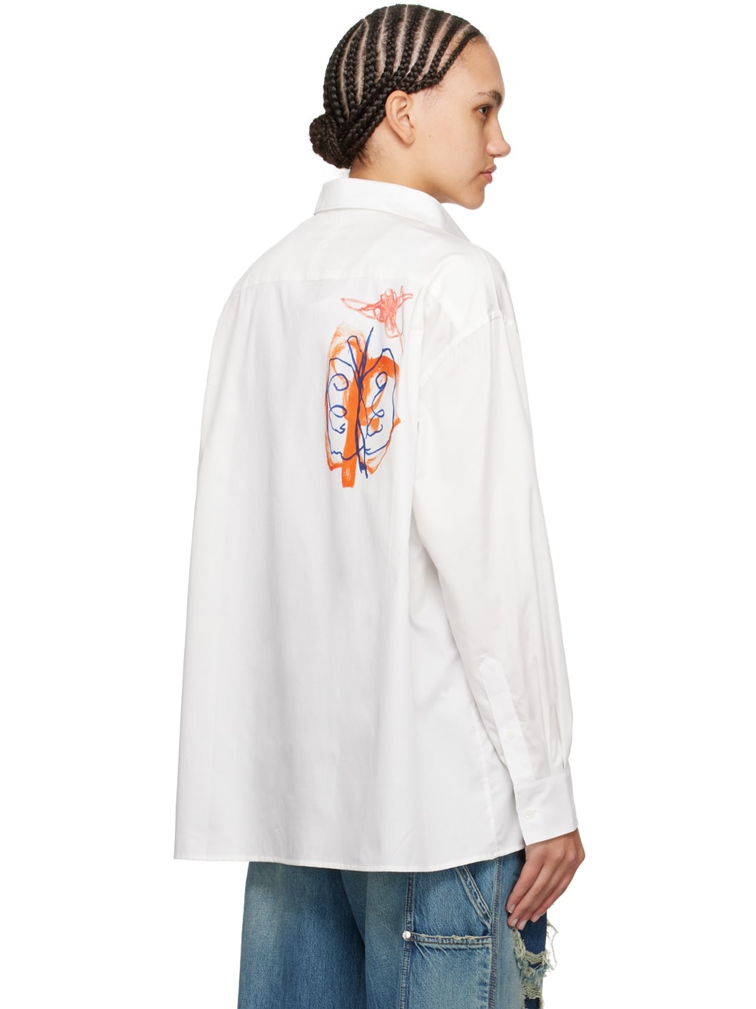 White Julian Farade Edition Illusion Shirt - 3