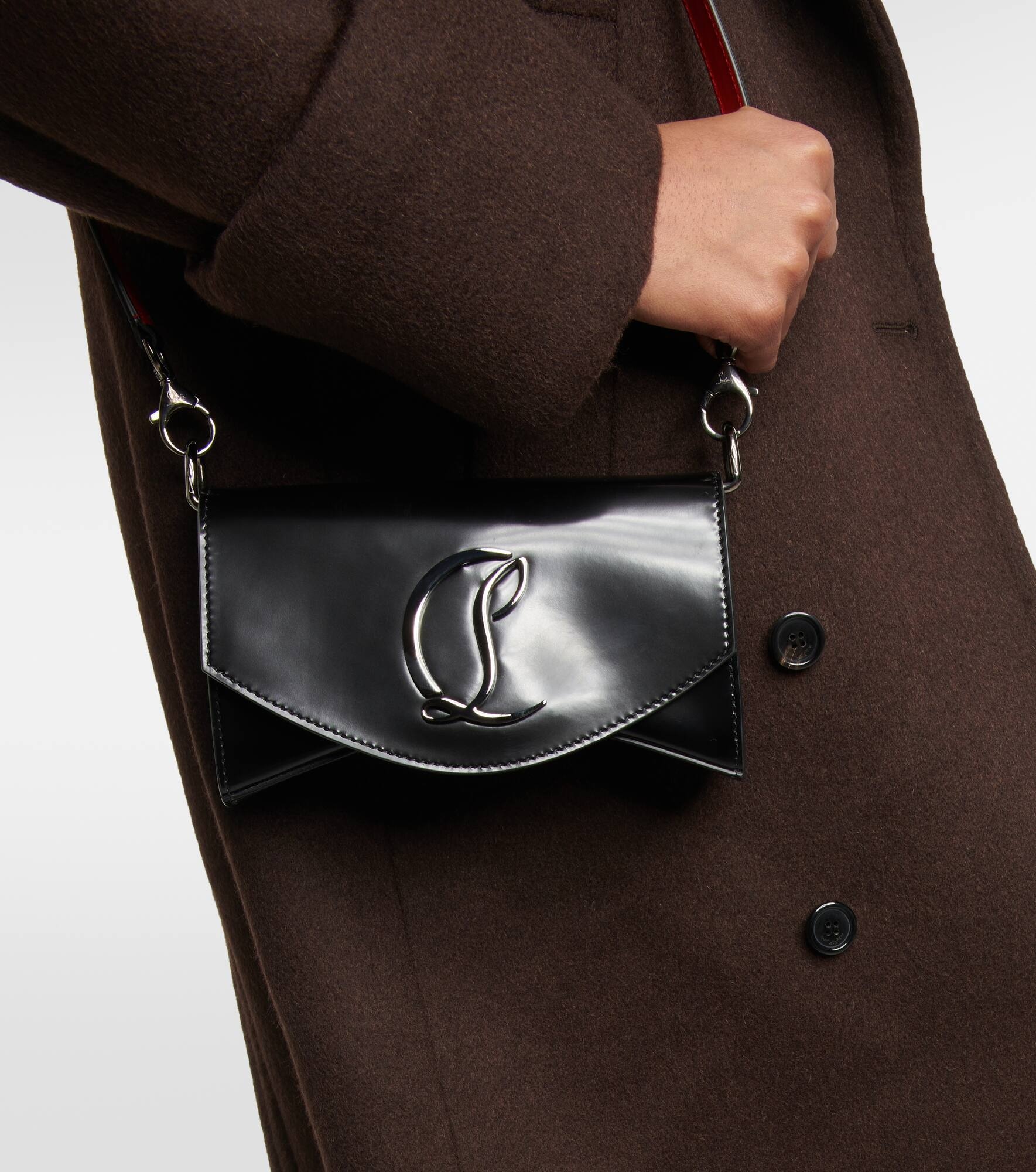 Loubi54 patent leather shoulder bag - 2