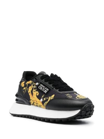 VERSACE JEANS COUTURE logo-patch almond-toe sneakers outlook