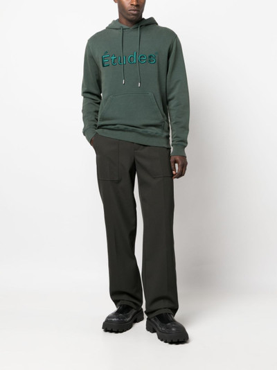 Étude Klein logo-embroidered hoodie outlook