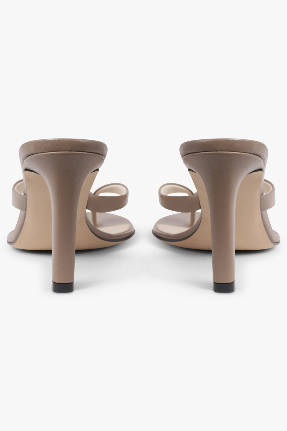 SACHA 90MM THONG HEEL | BEIGE GREY - 5