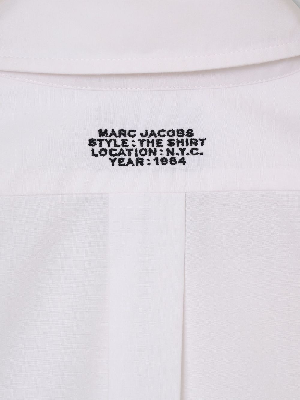 logo-embroidered shirt - 6